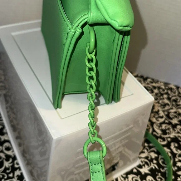 NWOT NANETTE LEPORE FLAP CROSSBODY BAG WITH A BOW 💚 luxury Fabulous Bow - Picture 6 of 16